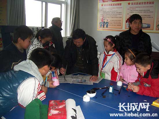 笔会现场。曹妃甸五农场供图